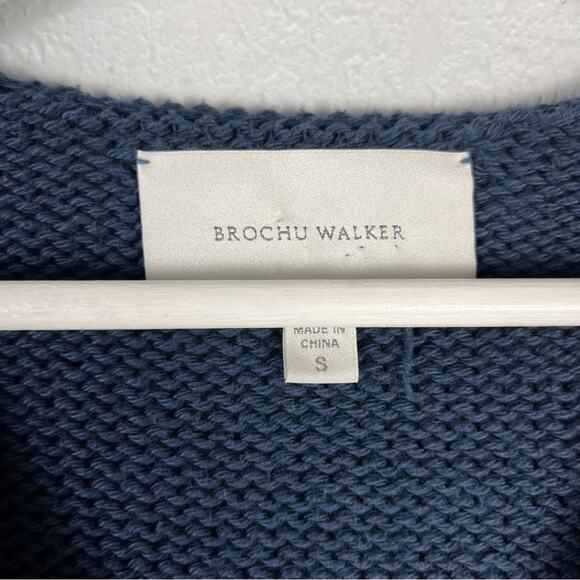 BROCHU WALKER Kara Vee Sweater in Navy - Picture 10 of 15